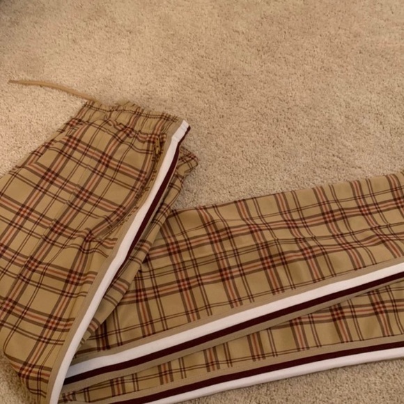 high waisted plaid pants from urban outfitters - Picture 3 of 3